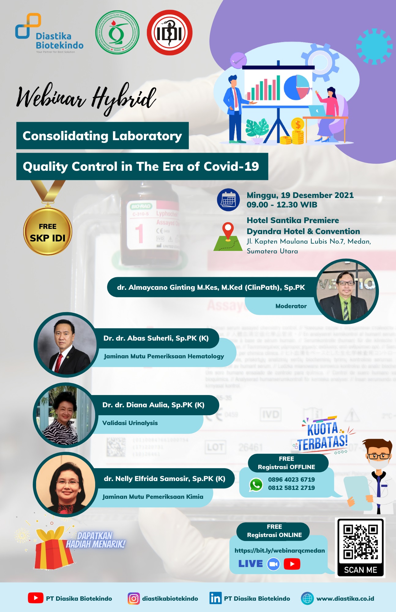 Webinar 19 Desember 2021: Consolidating Laboratory Quality Control in The Era of Covid-19
